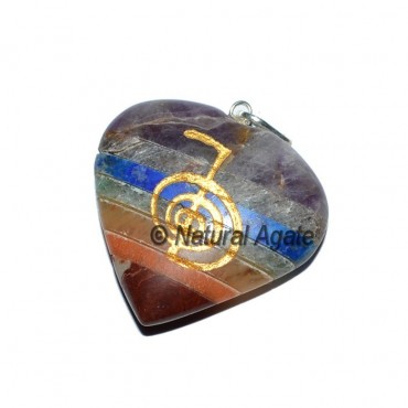 Choko Reiki Bonded Chakra Heart Pendants