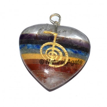 Quartz Chakra Heart Choko Reiki Pendants