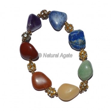 Healing Crystals Seven Chakra Bracelet