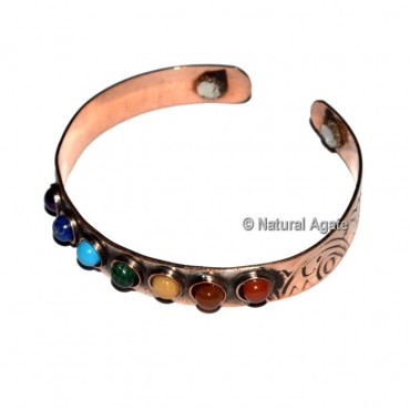 7 Chakra Copper Bracelet