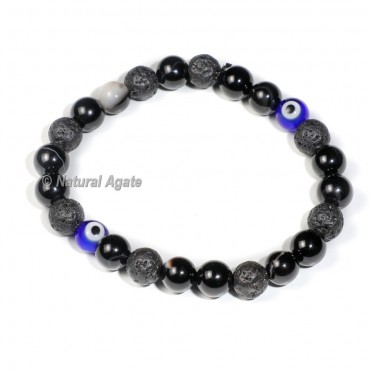 7 Chakra with 2 Evil Eye Beads