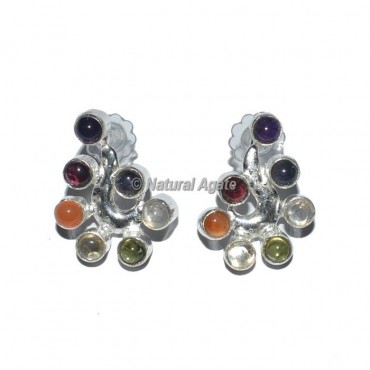 Heart Seven  Chakra Earrings