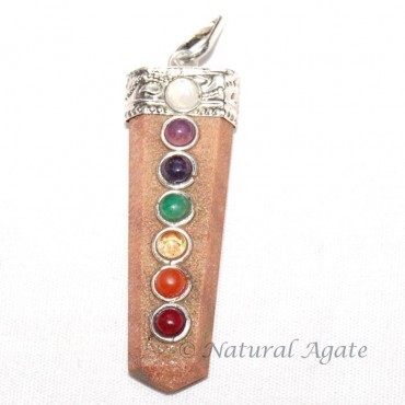 Peach Aventruine Chakra Pendant