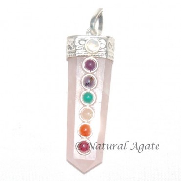 Rose Quartz Chakra Pendant