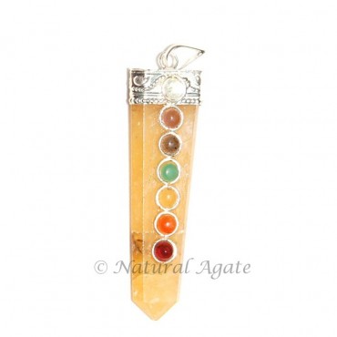 Golden Quartz Chakra Pendants