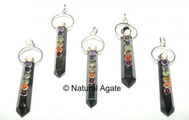 Chakra Double Point Pendants