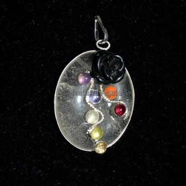 Crystals Seven Chakra Pendant