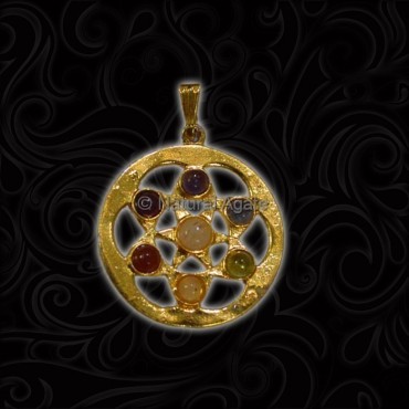 Pentagram 7 Chakra Pendant