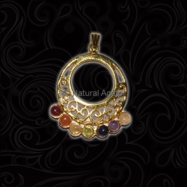 Golden Plated 7 Chakra Pendant