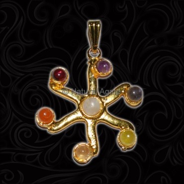 Wholesale 7 Chakra Pendant Flower