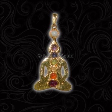 Buddah Seven Chakra Pendant