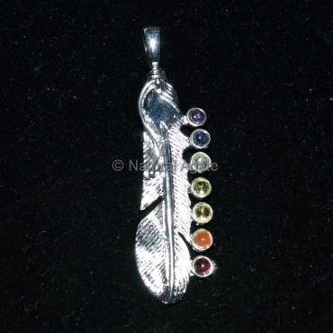 Fan Seven Chakra Pendant