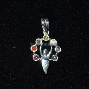 Goddess Seven Chakra Pendant