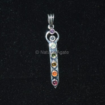 Man Seven Chakra Pendant