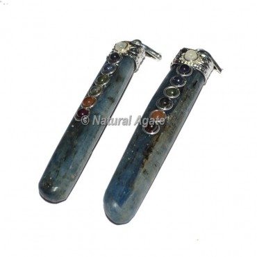 Kyanite Seven Chakra Pendants