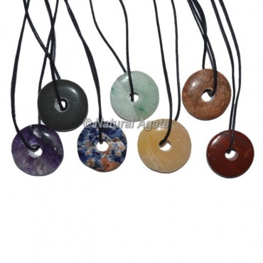 Seven Chakra Donut Pendants