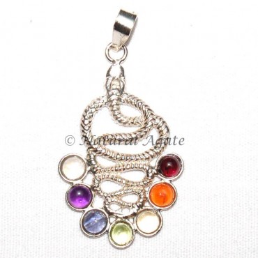 Chakra Snake Pendants