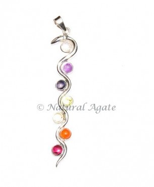 Chakra Snake Pendant