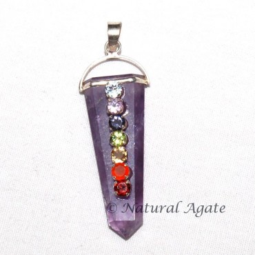 Amethyst Chakra Pendants