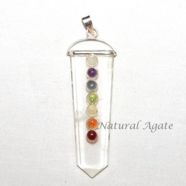 Crystal Quartz Chakra Pendant