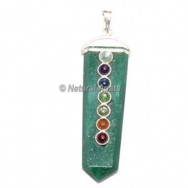 Green Aventurine Pencil Pendants