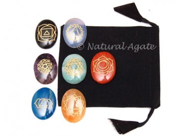 Chakra Oval Engraved Sets