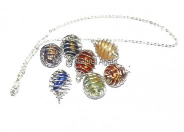 Chakra Sankrit Tumbled Cage Set