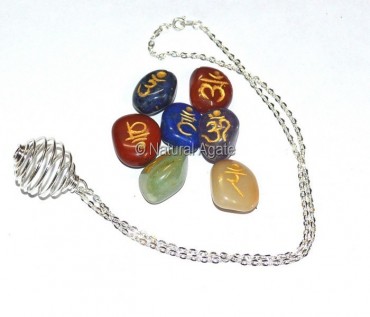 Chakra Sanskrit Necklace Set