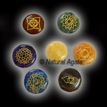 Traditional Engraved Chakra Set