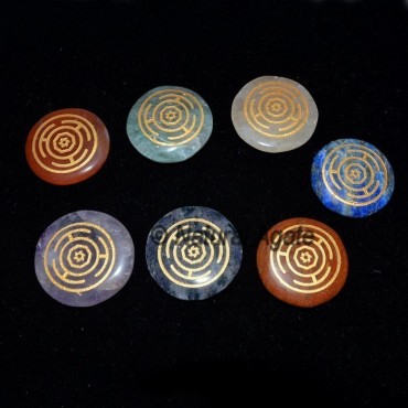 Engraved Wheel Chakra Set