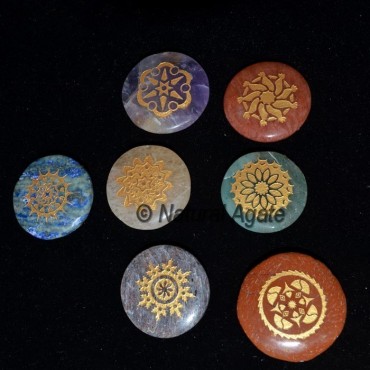 Engraved Traditional Chakra Set