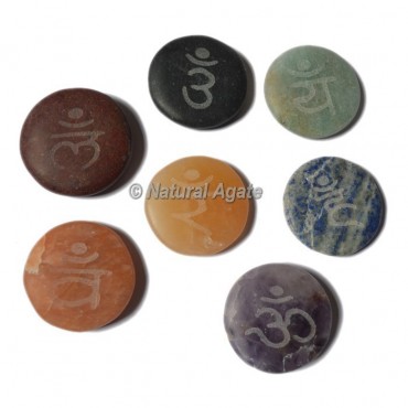 Seven Chakra Sanskrit Engraved Sets