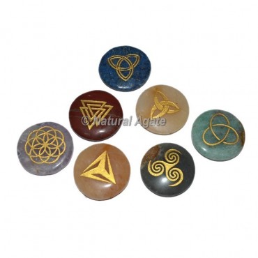 Celtic Seven Chakra Engraved Set