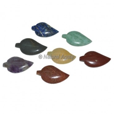 Leaf Engraved Seven Chakra Set