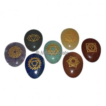 Eggs Engraved Seven Chakra set