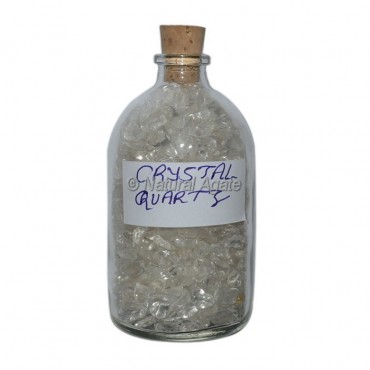 Crystal Quartz Meditation Big Bottle Chips