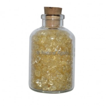 Citrine Meditation Small Bottle Chips