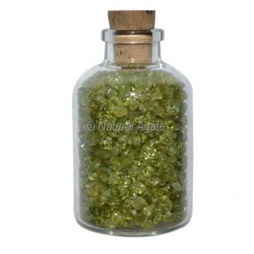 Peridot Meditation Small Bottle Chips