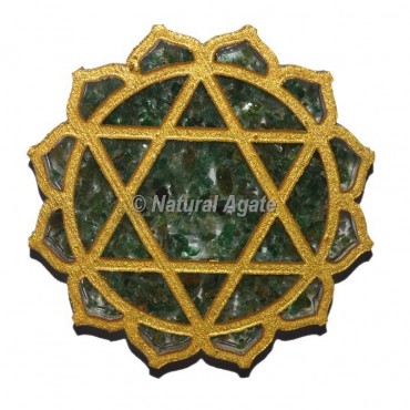 Green Aventurine Heart Chakra Orgone Coaster