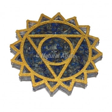 Throat Chakra Lapis Lazuli Orgone Coaster