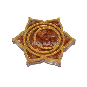 Sacral Chakra Peach Aventurine Orgone Coaster