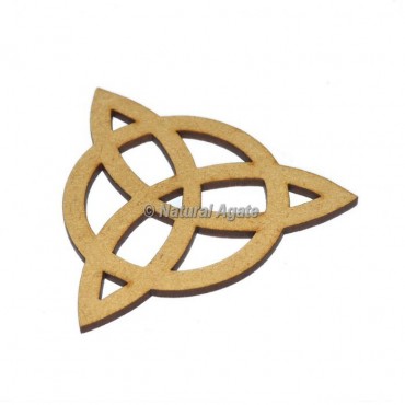 Flower Of Life Design Wooden Coaster