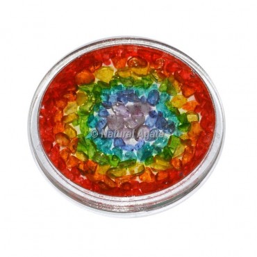 Seven Chakra Orgone Coaster