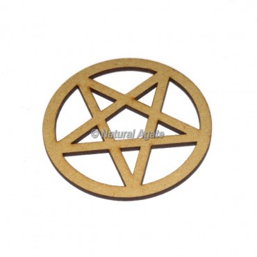 Pentagram Wooden Coaster