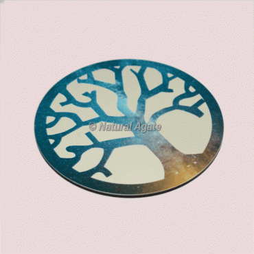 Tree Of Life Printed Wooden Coaster