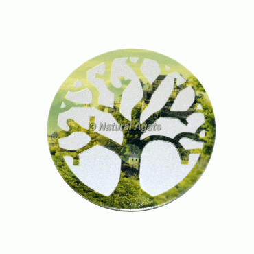 Tree Of Life Design Printed Coaster