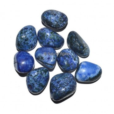 Blue Dyed Turquoise Tumbled Stones