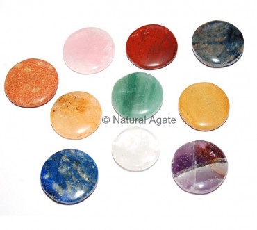 Mixed Gemstone Round Disc