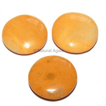 Yellow Jasper Round Disc