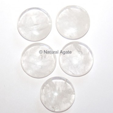 Crystal Quartz Round Disc